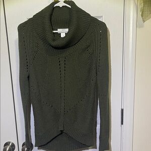 Sonoma Dark Green Cowl Neck Sweater